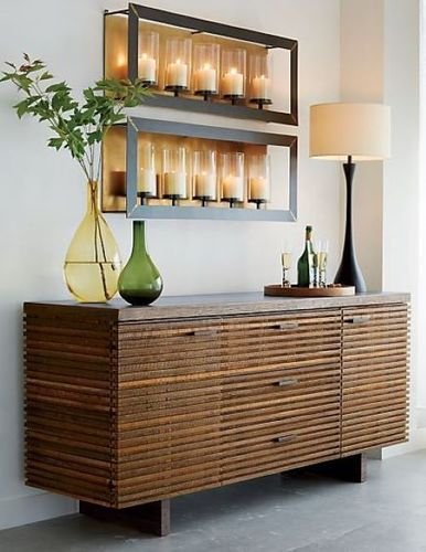 Custom wooden console, TV unit and storage furniture